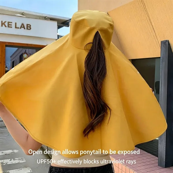 Full-face sun protection hat
