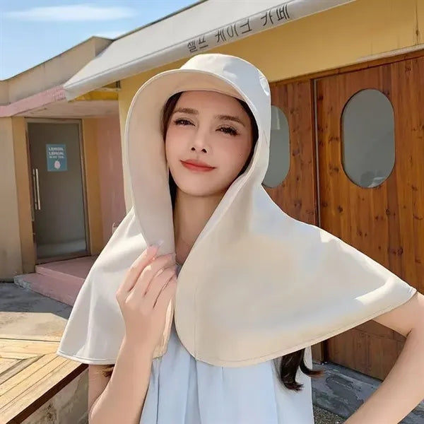 Full-face sun protection hat