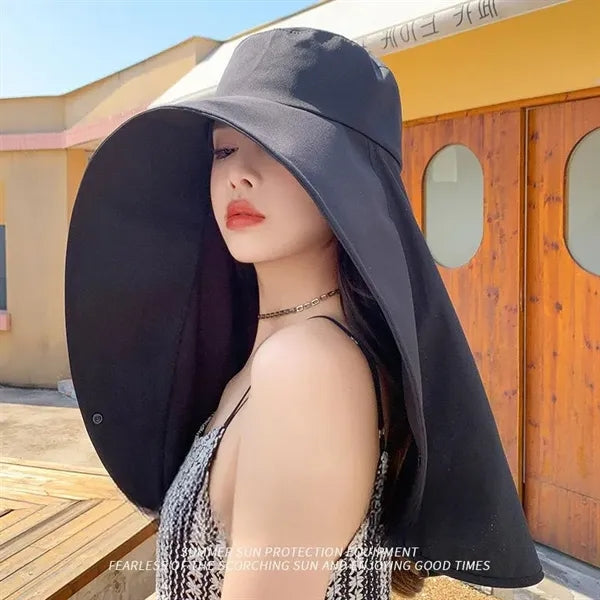 Full-face sun protection hat