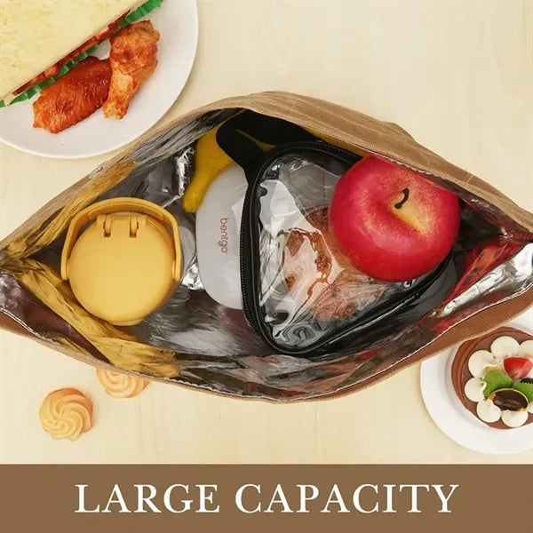 Wax Canvas Lunch Bag Waterproof Insulated Cooler