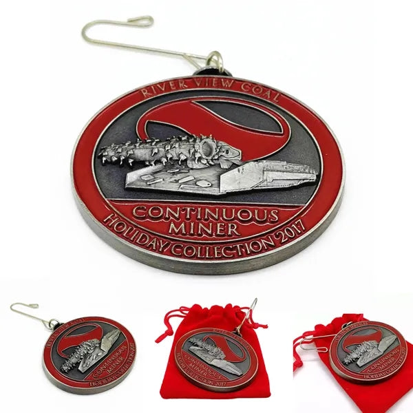 Medal Cast Metal Ornament