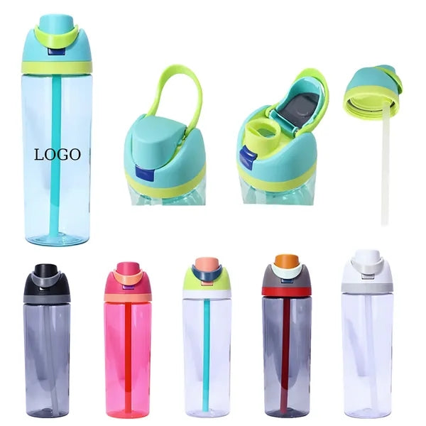 Large Capacity Fruit Water Bottle with Straw