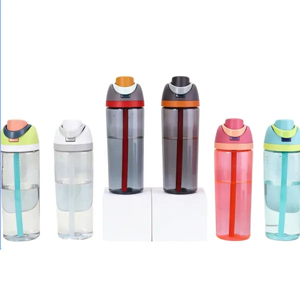 Large Capacity Fruit Water Bottle with Straw