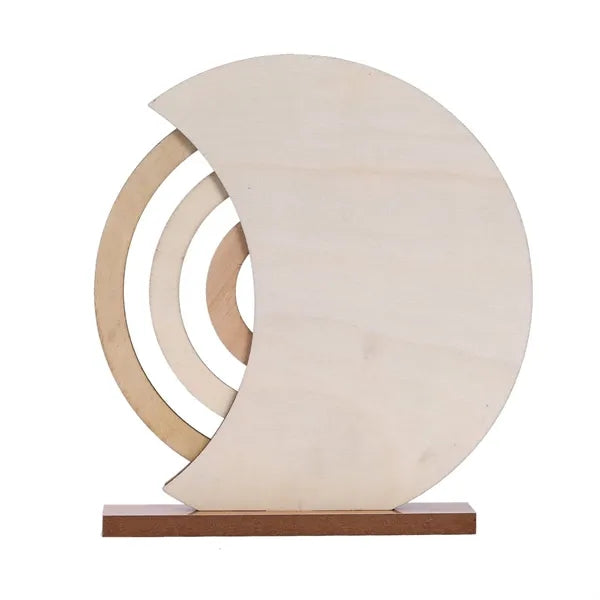 Wooden Manual Rotating Calendar for Home Office Decoration