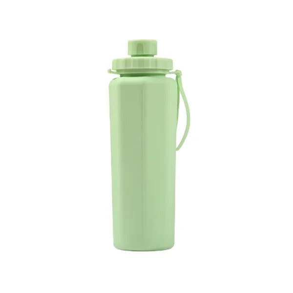 20oz Collapsible Silicone Water Bottle BPA Free Portable