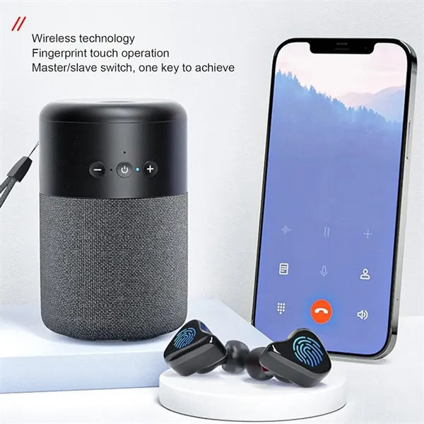2-in-1 Noise Cancelling Stereo Wireless Headphone Speaker
