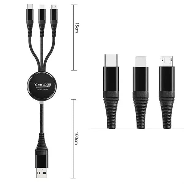 Border Light-up logo Charging Cable