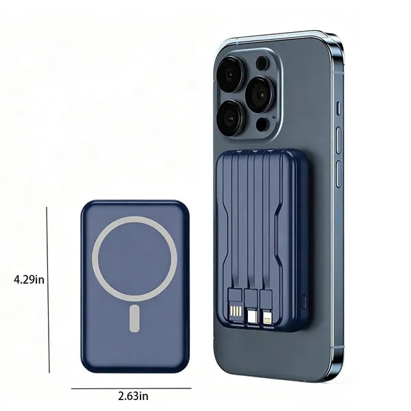 10000mAh Magnetic Wired Wireless Power Bank