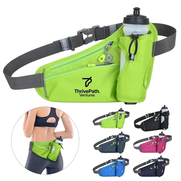 Running Hydration Belt With Water Bottle Phone Storage