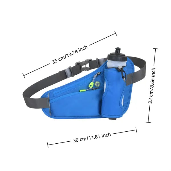 Running Hydration Belt With Water Bottle Phone Storage