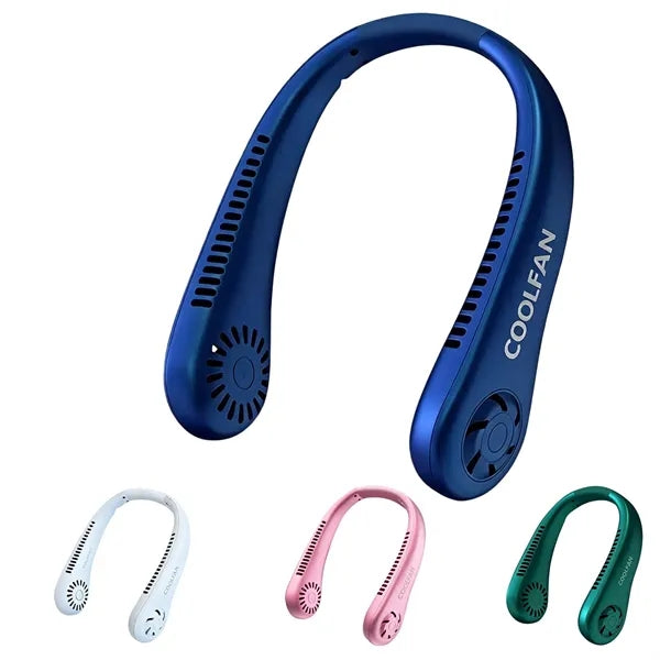 Logo Portable Neck Fan - Mini Cooling Companion