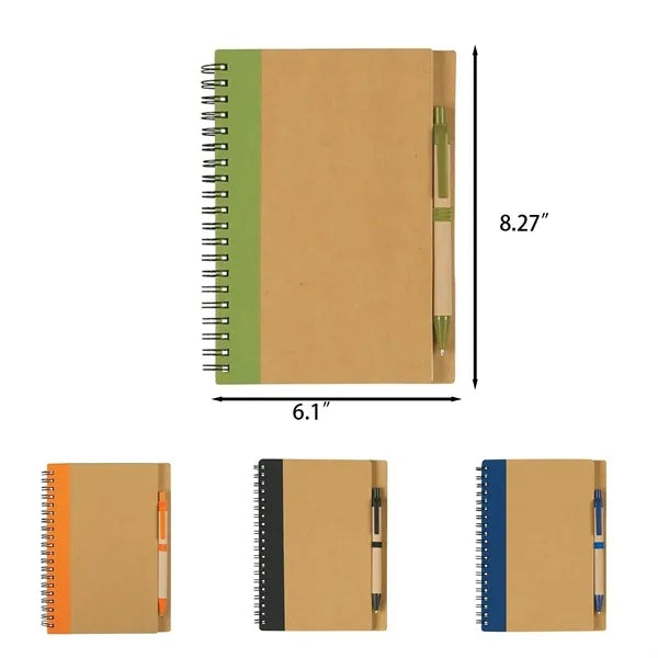 Premium Spiral Notepad with Pen