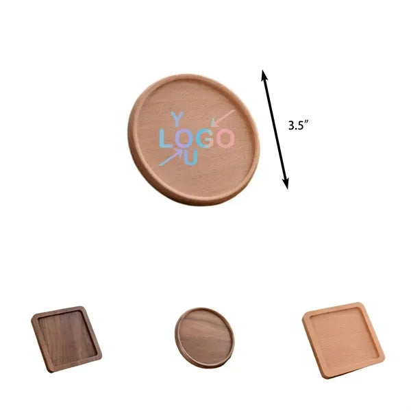 Natural Wood Drink Coasters