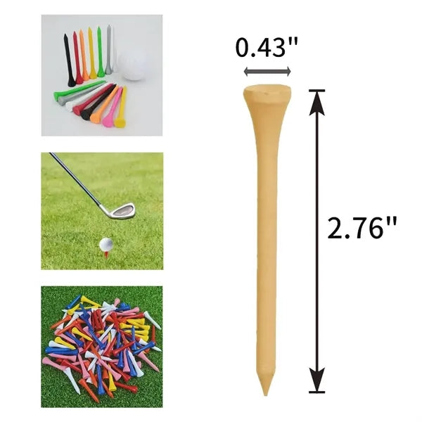 Eco-Friendly Bamboo Golf Tee Collection