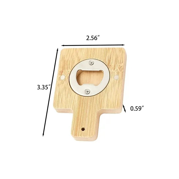 Eco-Friendly Bamboo Bottle Opener
