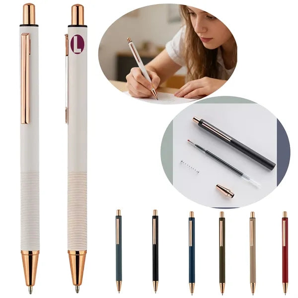 Logo Metal Retractable Ballpoint Pen