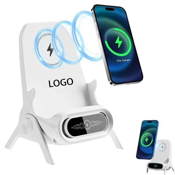 Portable Mini Chair Wireless Charger 2 In 1 Pad Holder