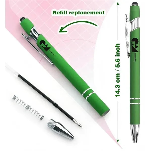 Metal Ballpoint Pen Stylus 2-in-1 Custom Logo Business Gift
