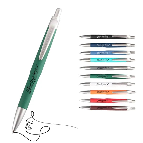 Logo Colored Retractable Plastic Ballpoint Pen