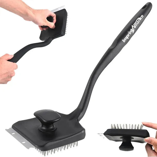 BBQ Grill Cleaning Brush w/ Scraper & Dual Assist Handle