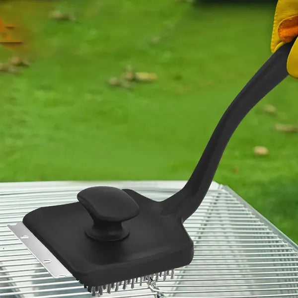 BBQ Grill Cleaning Brush w/ Scraper & Dual Assist Handle