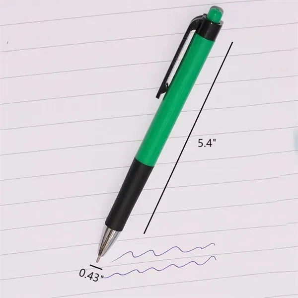 Blue Creative Click Ballpoint Pen Smooth Writing Plastic P