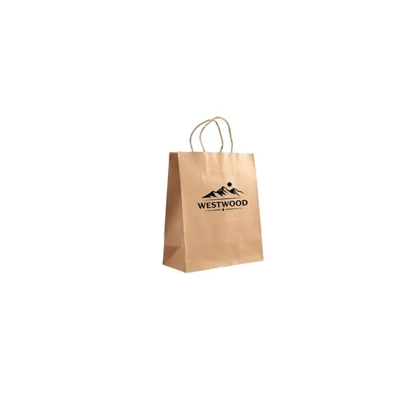 Eco-Friendly Kraft Paper Shopping & Gift Bag with Custom Log