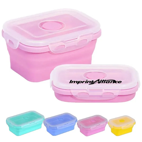 Collapsible Silicone Lunch Box&Storage Container w/ Air Vent