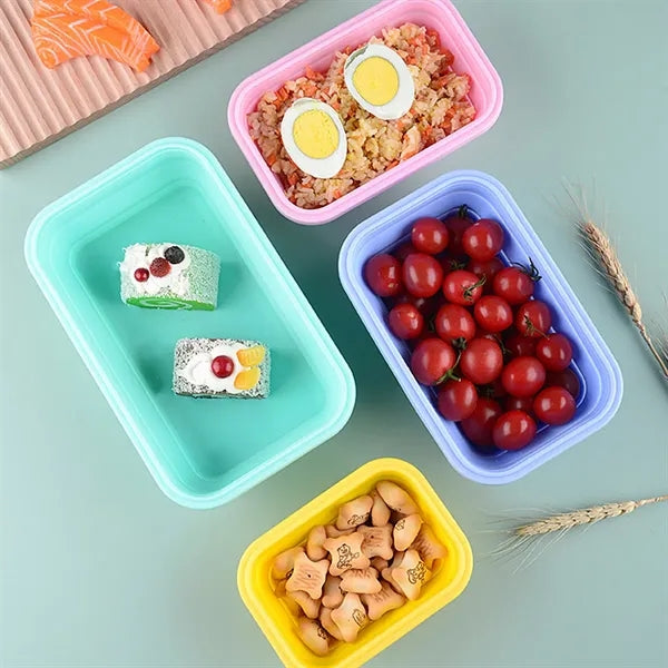 Collapsible Silicone Lunch Box&Storage Container w/ Air Vent
