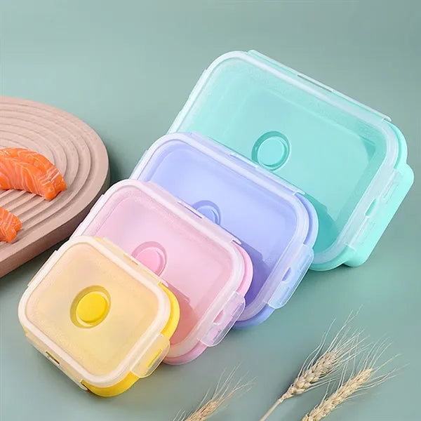 Collapsible Silicone Lunch Box&Storage Container w/ Air Vent