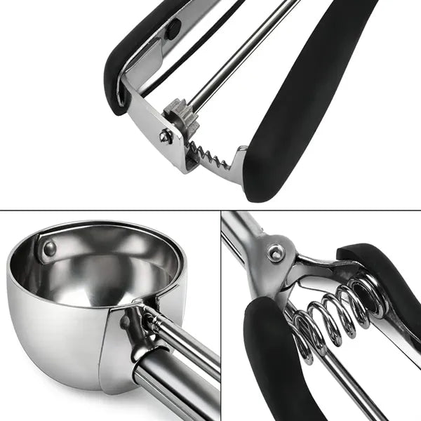 Stainless Steel Ice Cream Scoop & Cookie Disher w/ Handle