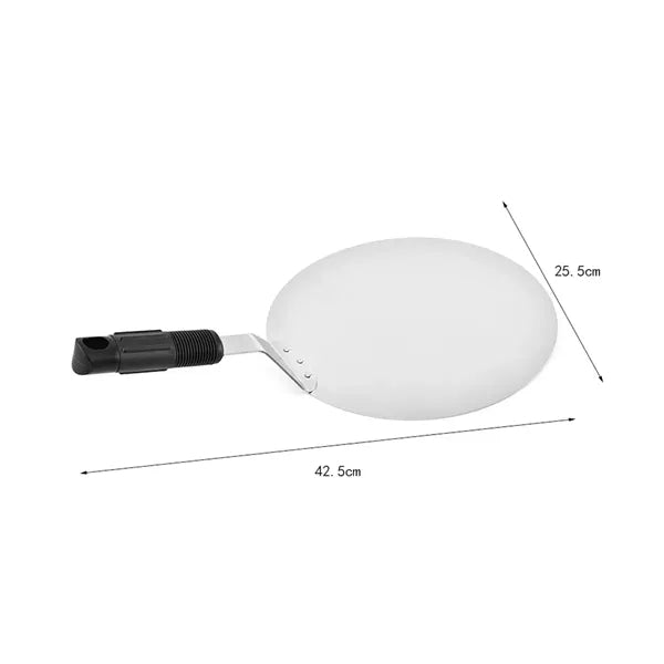 10In Stainless Steel Round Pizza Peel & Cake Lifter w/Handle