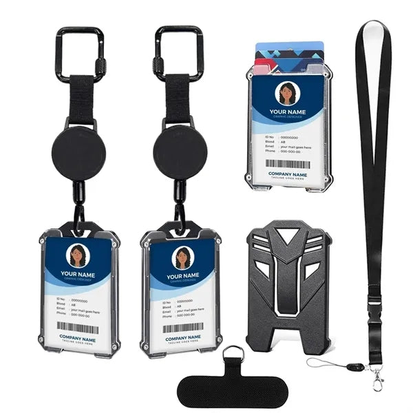Badge Holder Retractable Clip