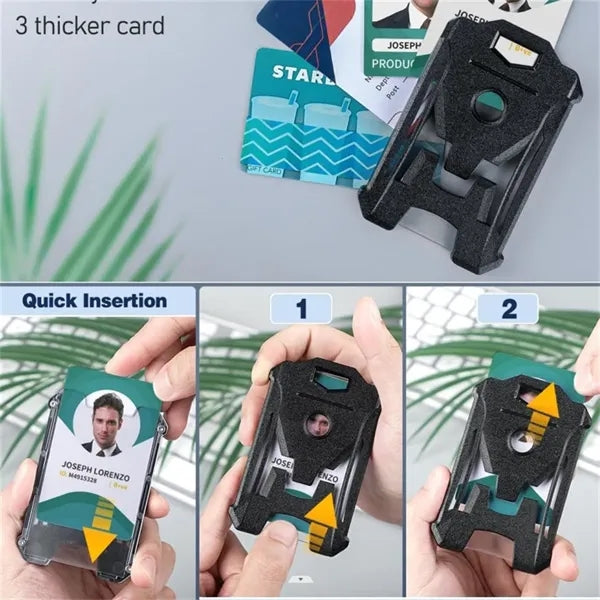 Badge Holder Retractable Clip