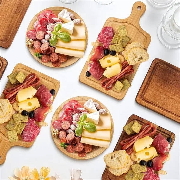 3-Piece Bamboo Cheese Board & Knife Gift Set