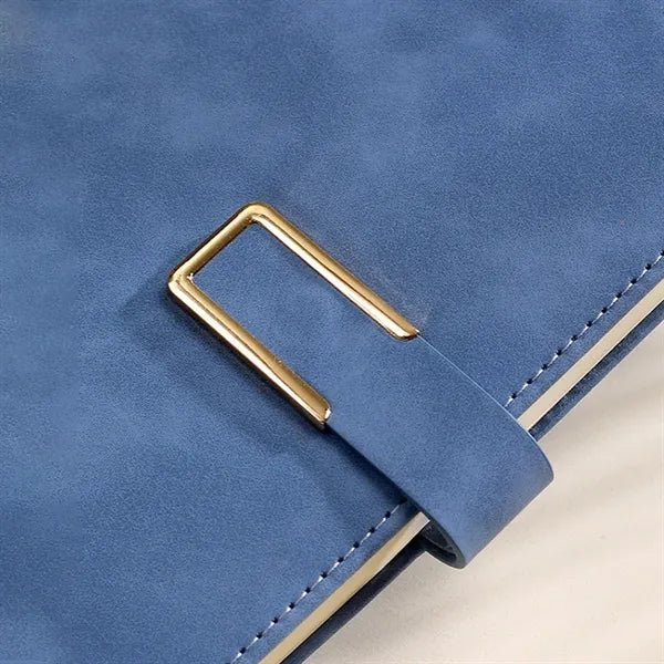 A5 Leather Planner Journal Magnetic Snap Business Notebook