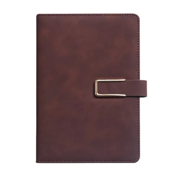 A5 Leather Planner Journal Magnetic Snap Business Notebook