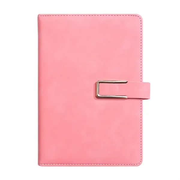 A5 Leather Planner Journal Magnetic Snap Business Notebook