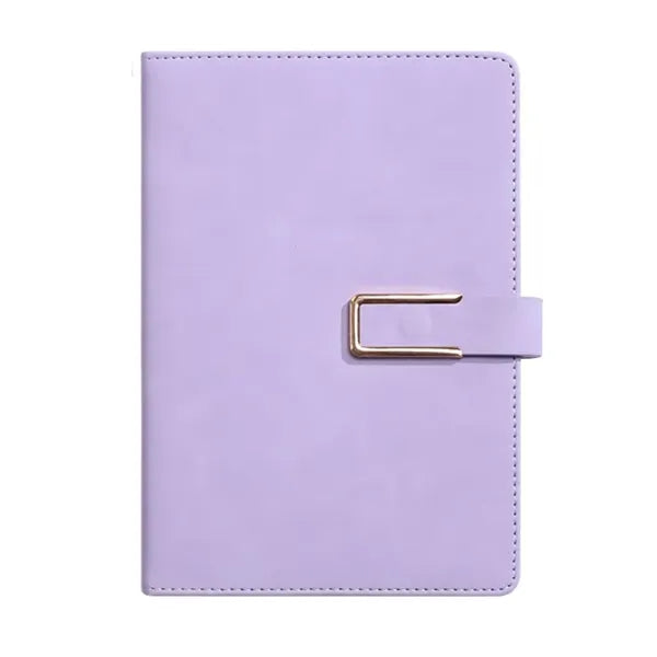 A5 Leather Planner Journal Magnetic Snap Business Notebook