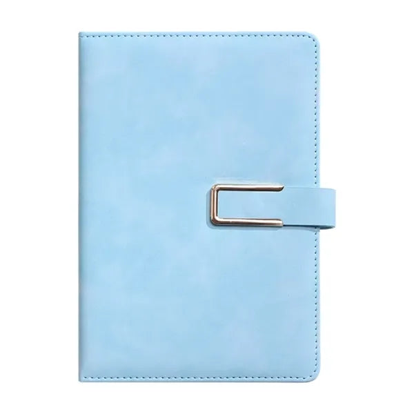 A5 Leather Planner Journal Magnetic Snap Business Notebook
