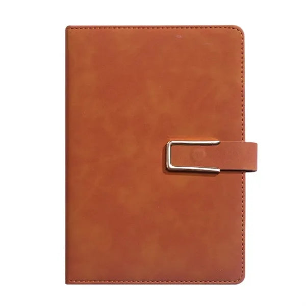 A5 Leather Planner Journal Magnetic Snap Business Notebook