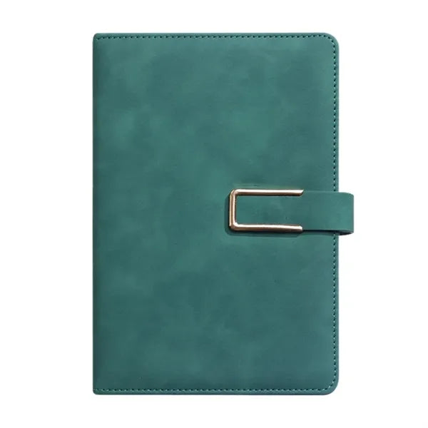 A5 Leather Planner Journal Magnetic Snap Business Notebook