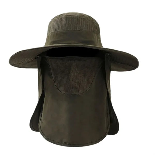 UPF 50+ Bucket Hat with Neck Flap for Men & Women
