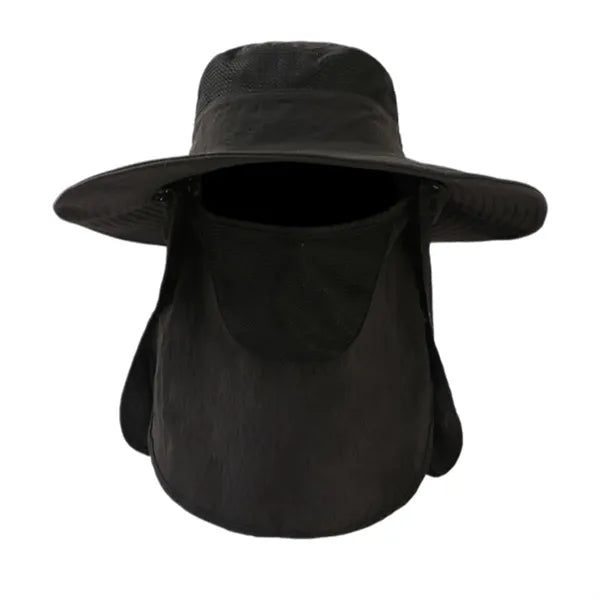 UPF 50+ Bucket Hat with Neck Flap for Men & Women