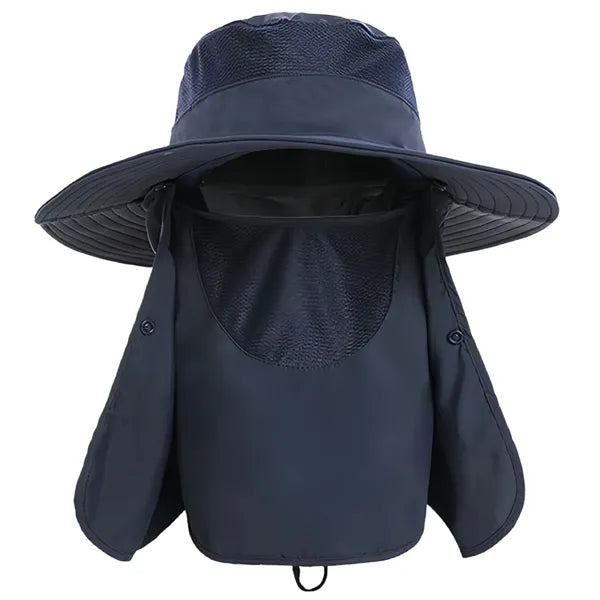 UPF 50+ Bucket Hat with Neck Flap for Men & Women