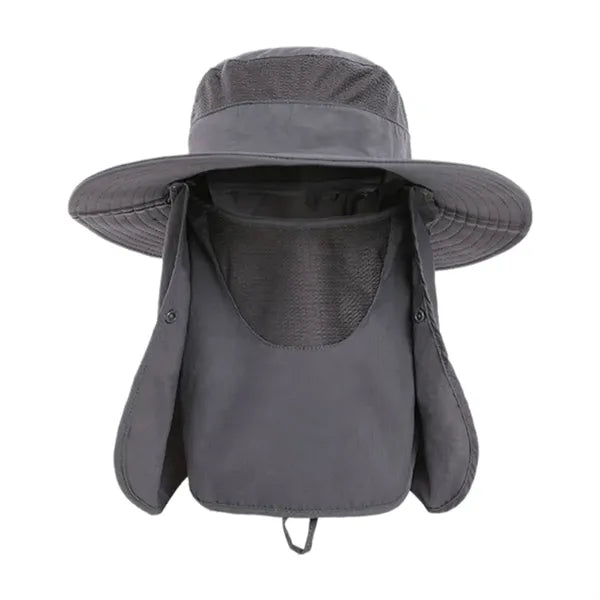 UPF 50+ Bucket Hat with Neck Flap for Men & Women