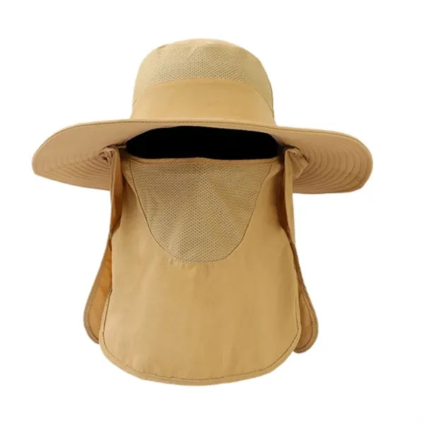 UPF 50+ Bucket Hat with Neck Flap for Men & Women