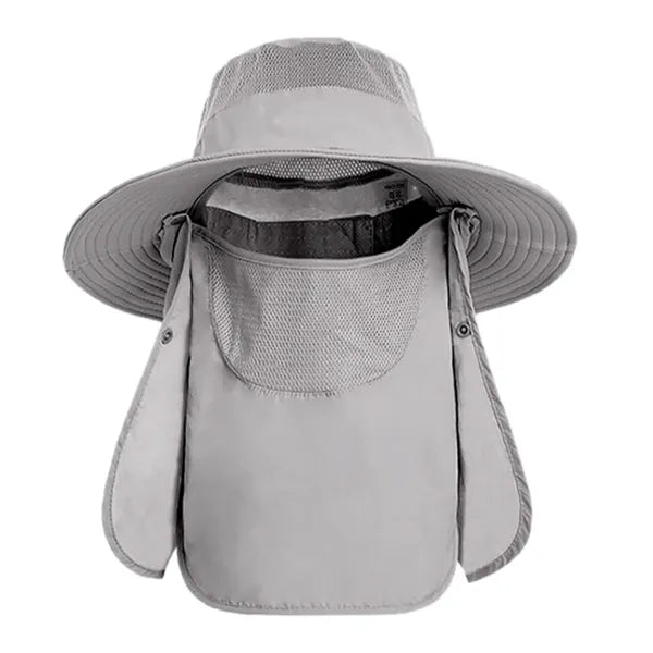 UPF 50+ Bucket Hat with Neck Flap for Men & Women