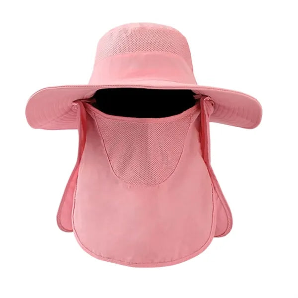 UPF 50+ Bucket Hat with Neck Flap for Men & Women