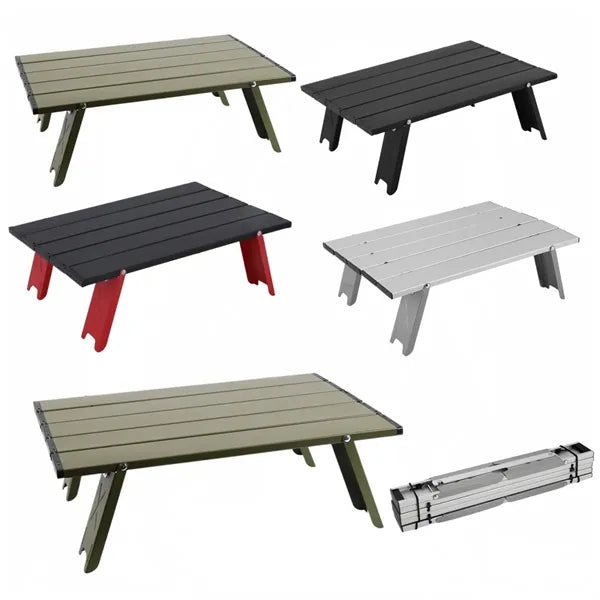 Portable Folding Aluminum Mini Table, Camping Side Table